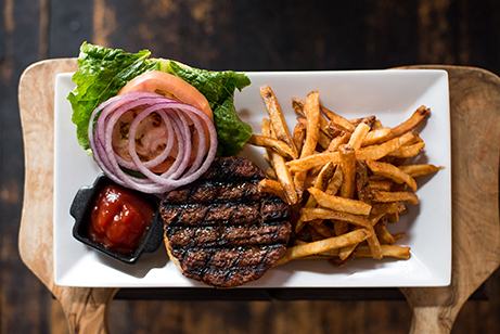 BC Kitchen Hamburger and Fries Lunch